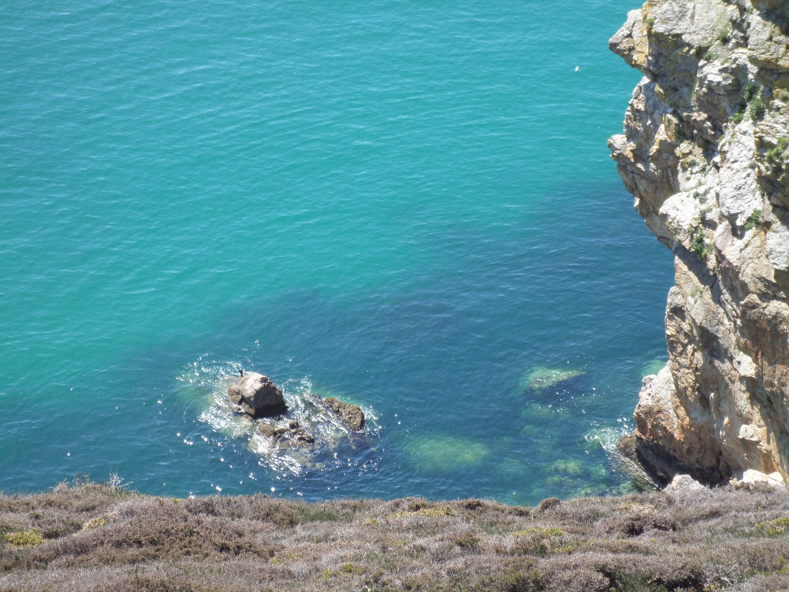 eau turquoise falaise crozon morgat